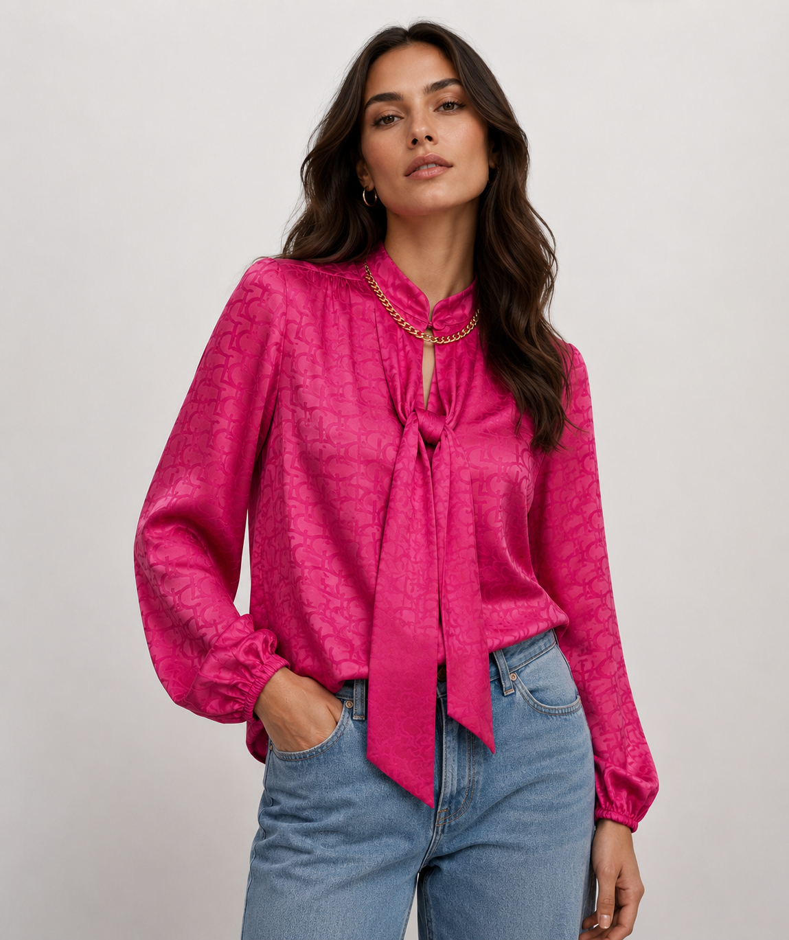 Blusa Lola Casademunt con lazo Lola Casademunt