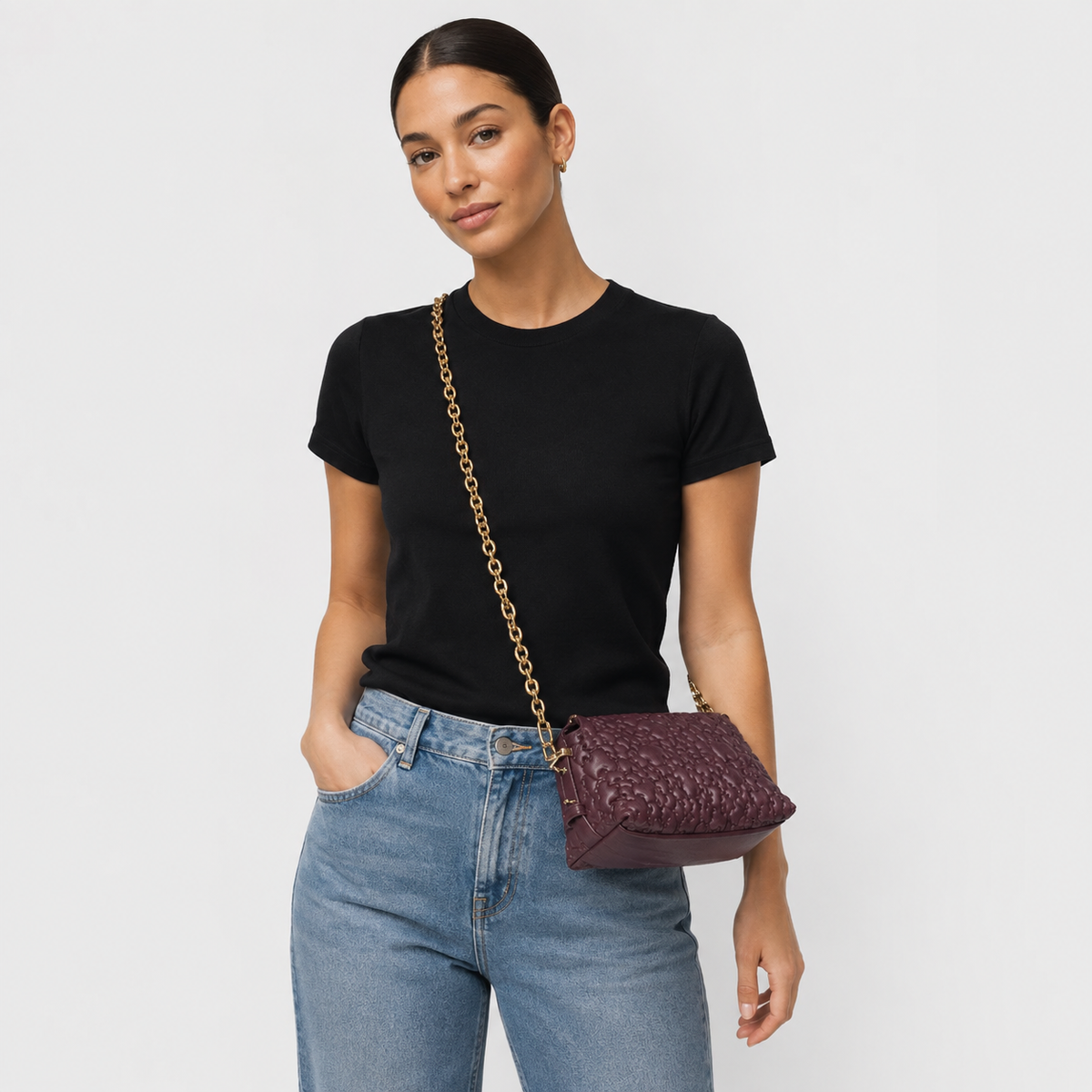 Cartera Tous Puffy Bear Mini Burdeo Tous
