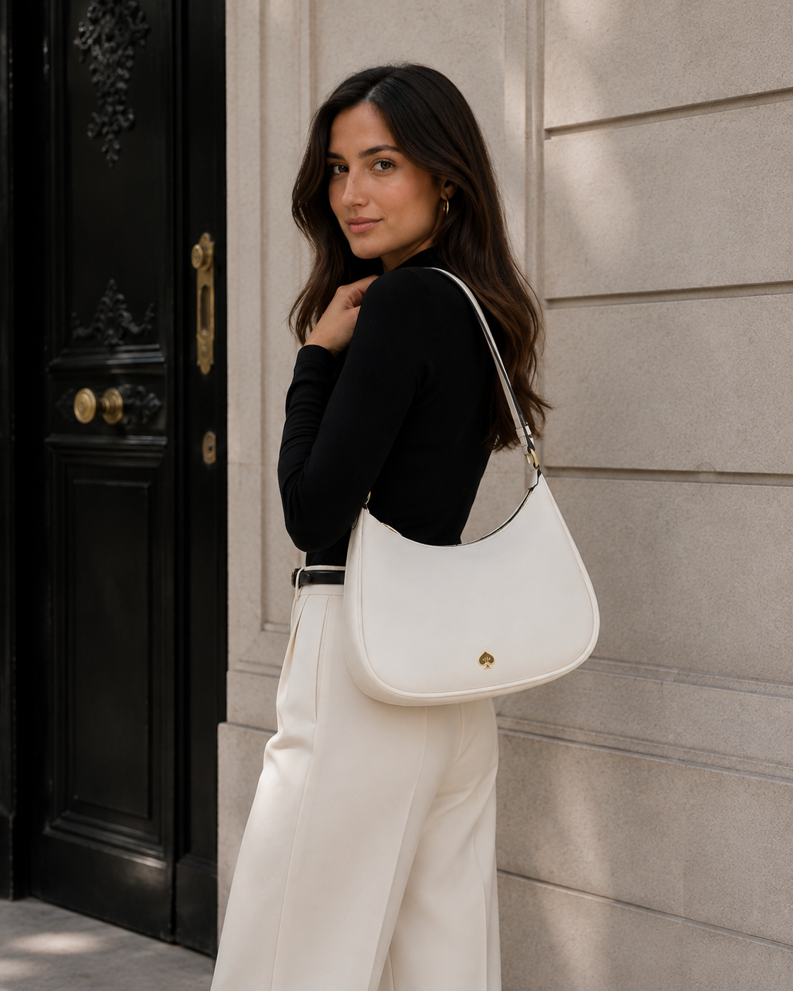 Cartera Kate Spade Kayla Large blanco Kate Spade