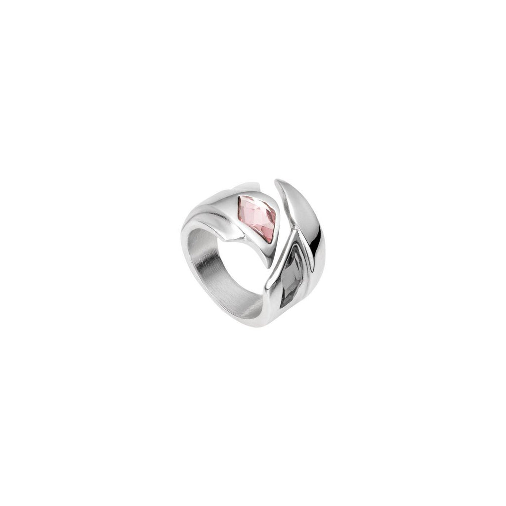 Anillo Uno de 50 Supersitition Plata con piedra rosa UNOde50