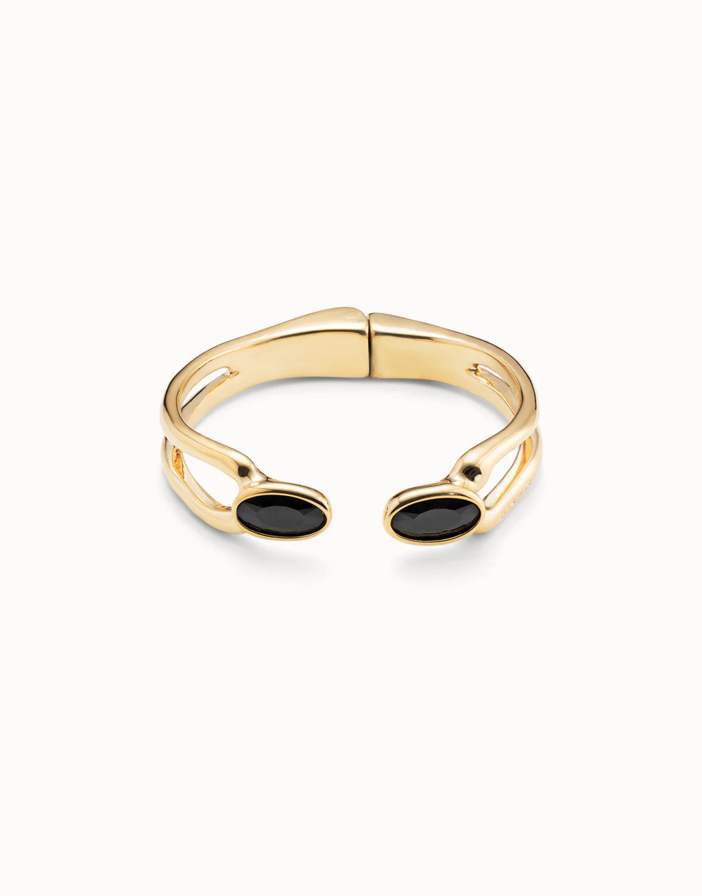 Pulsera Uno de 50 Kingdom Esclava Oro con Ónix Negro