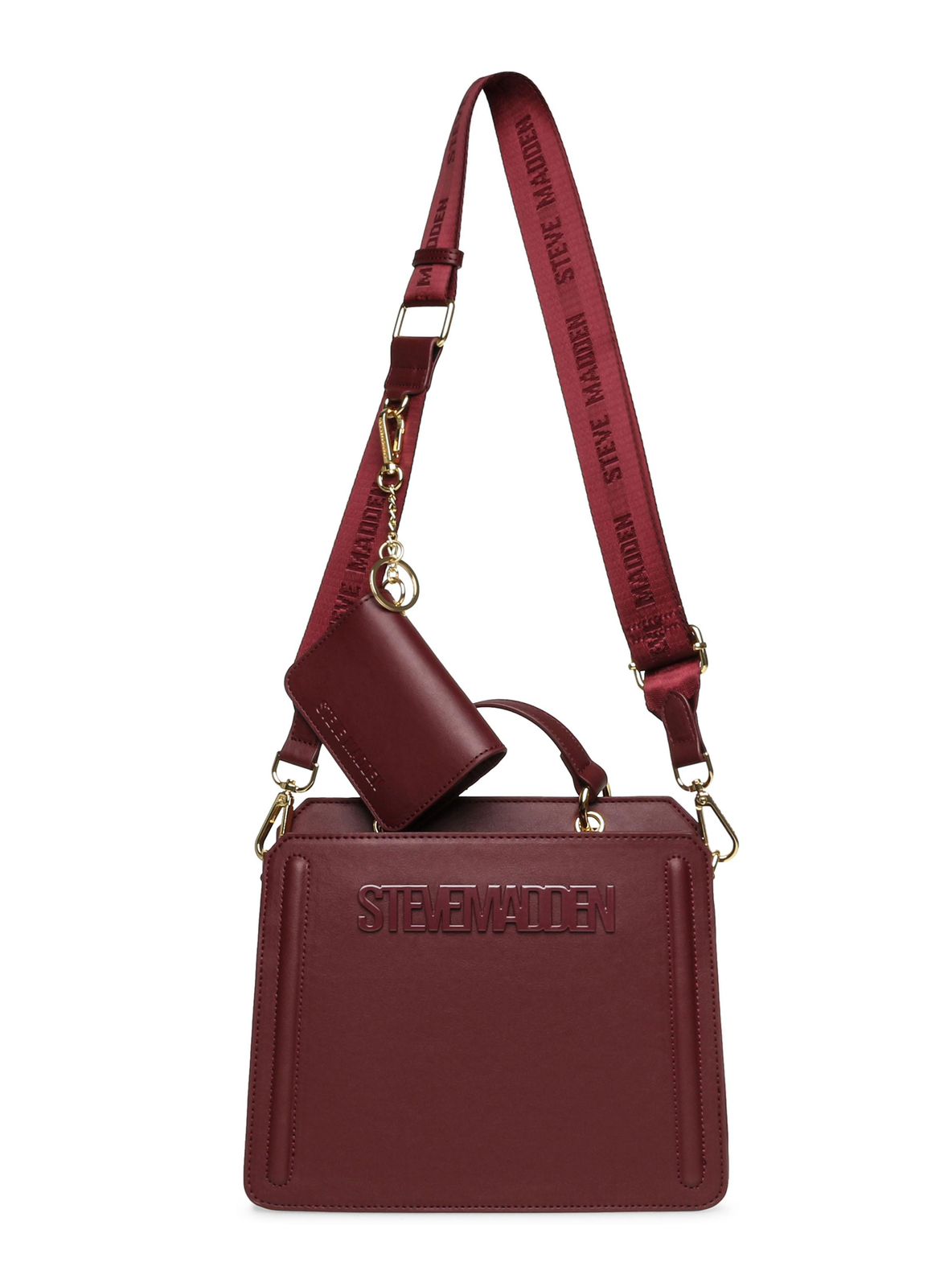 Cartera Steve Madden burdeo