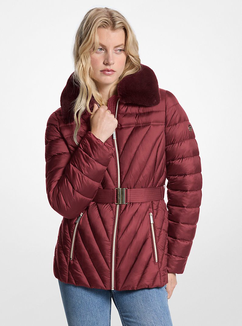 Chaqueta michael Kors Guinda