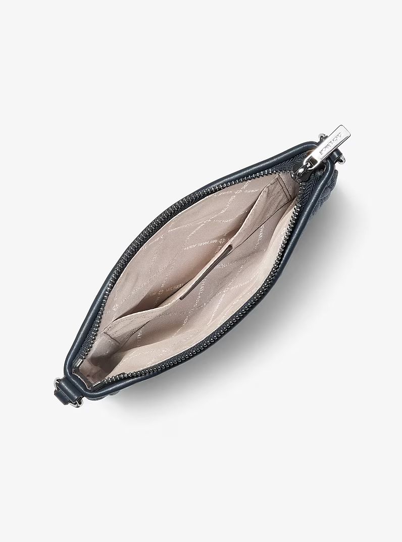 Bolso de mano Michael Kors azul + correa plateada