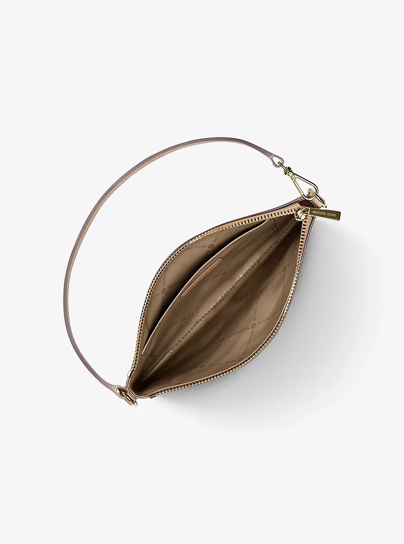 Bolso de mano Michael Kors monograma caramelo