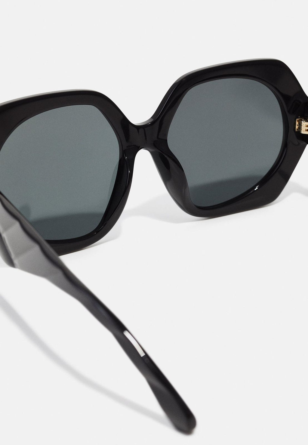 Lentes tory burch marco hexagonal negro