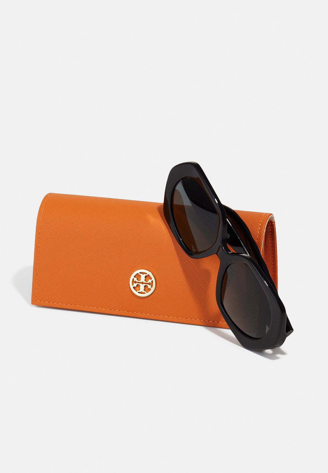 Lentes tory burch marco hexagonal negro