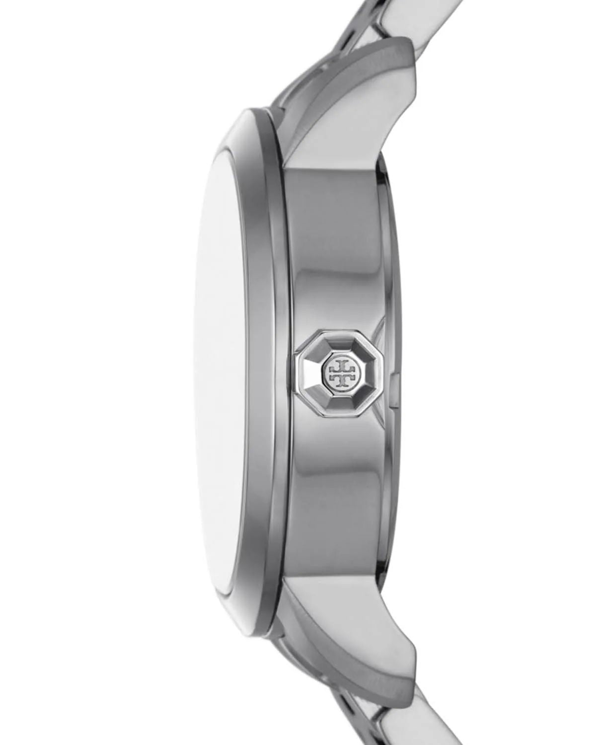 Reloj Tory Burch fondo celeste plateado