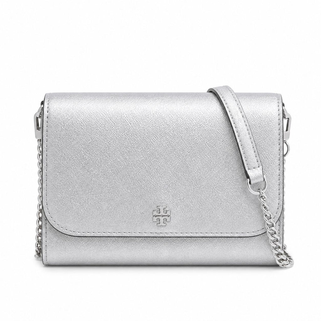 Cartera Tory Burch plateada Tory Burch