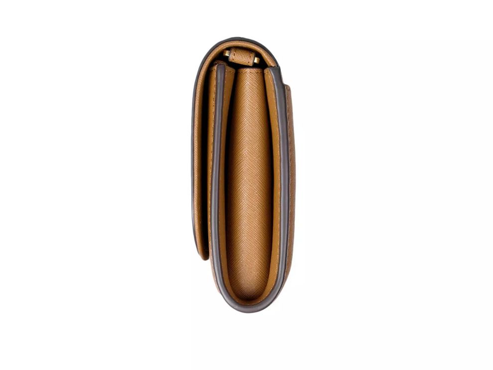 Cartera Tory Burch Emerson Chain Wallet Cuadrada Camel