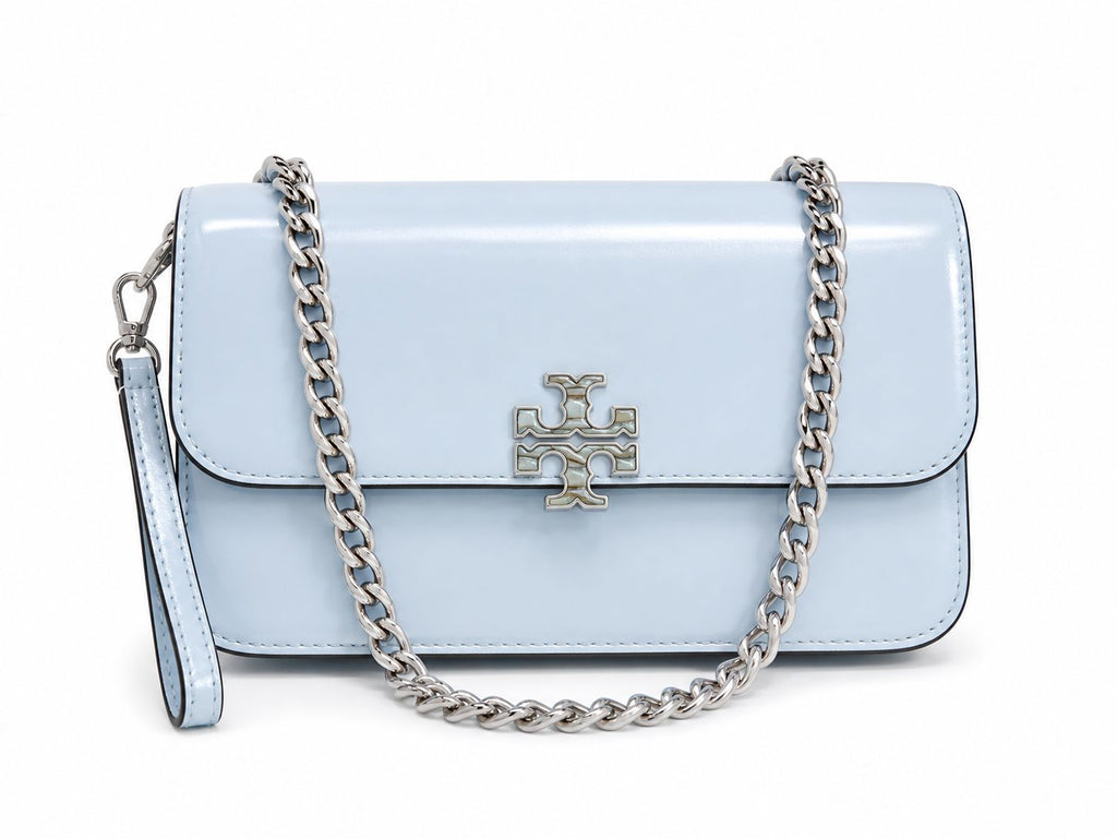Cartera Tory Burch small celeste Tory Burch