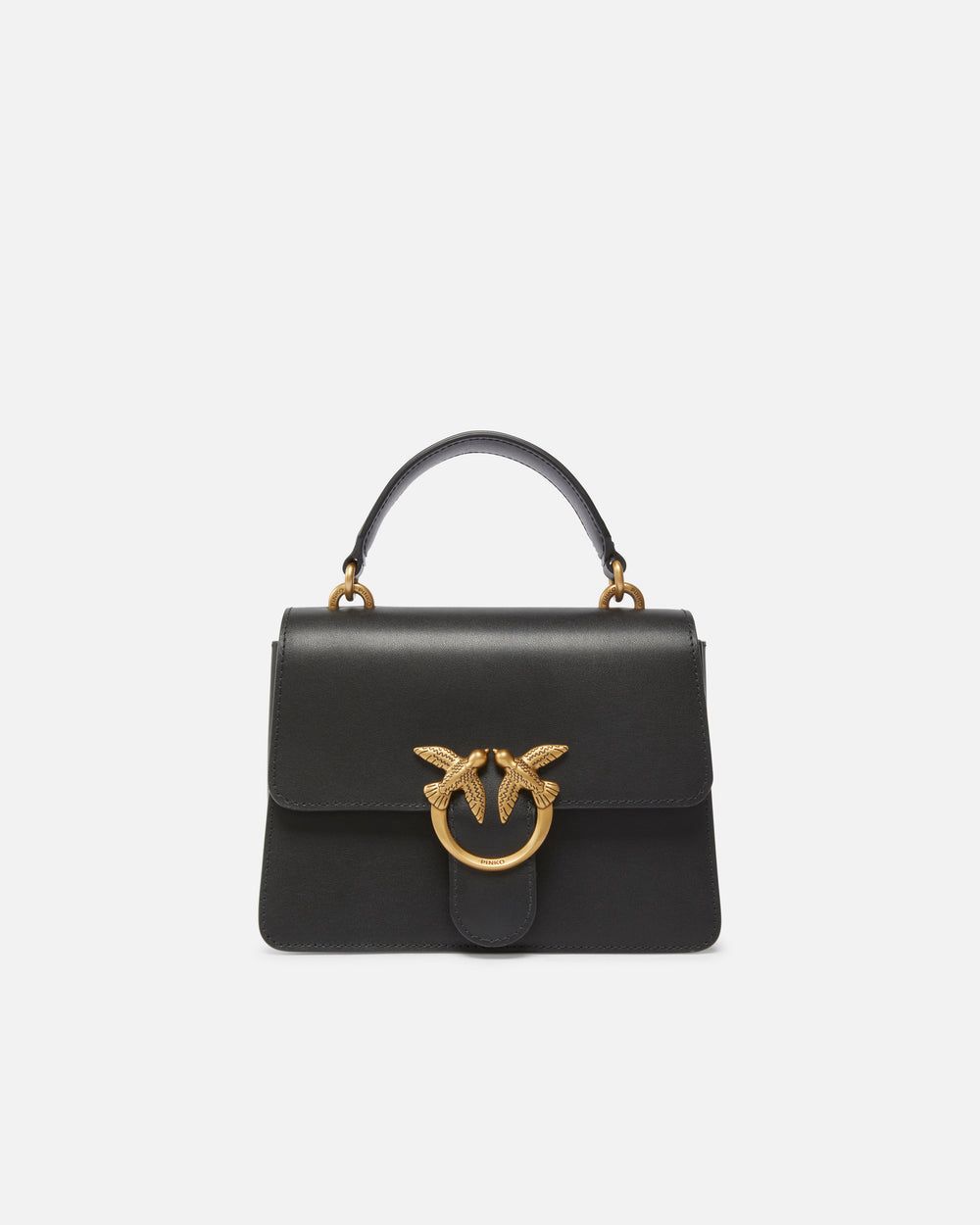 Cartera Pinko Con Asa Cuero negro