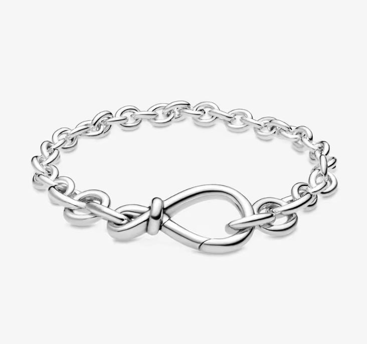 Pulsera Pandora De Cadena Nudo Infinito Grueso