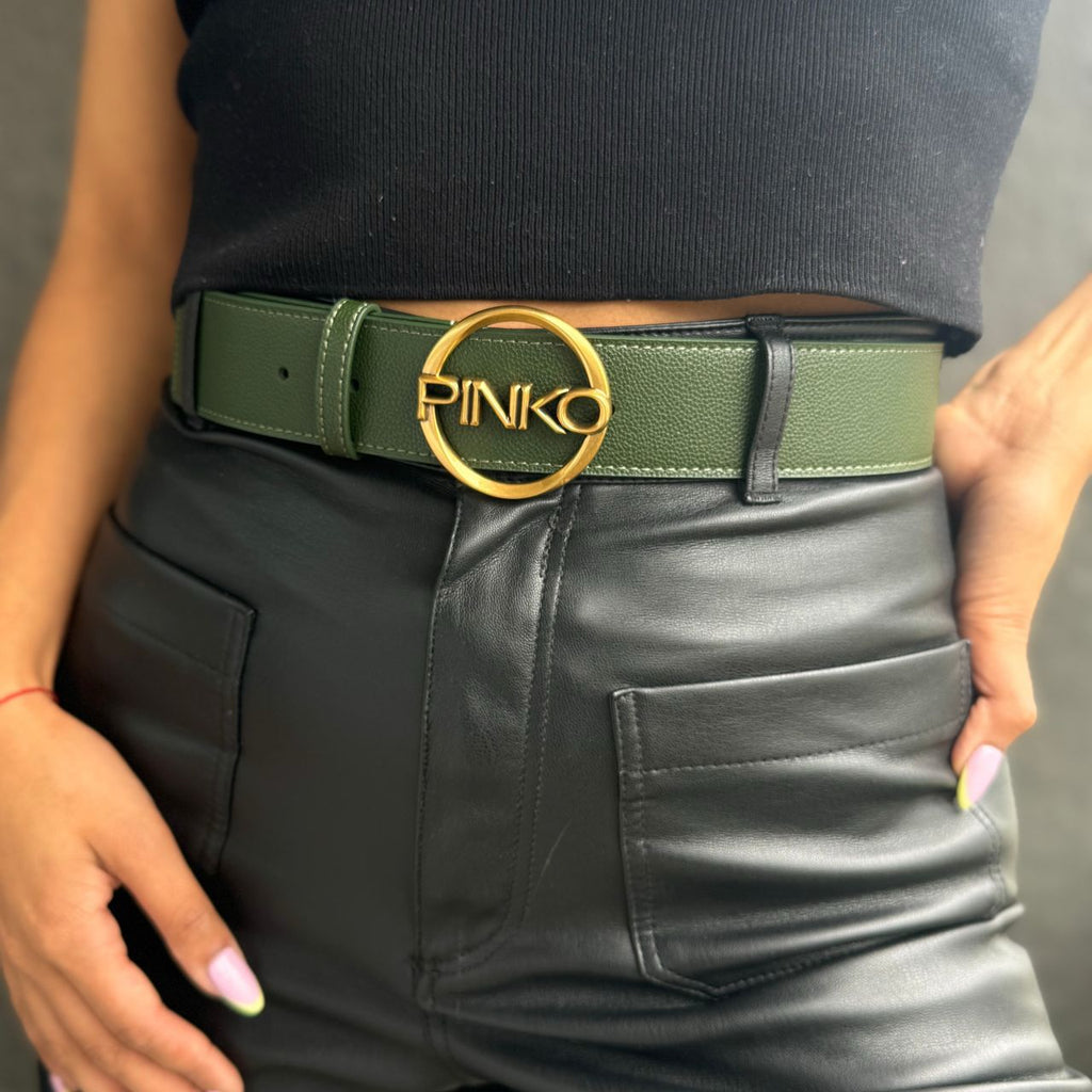 Cinturón Pinko Verde Grueso Pinko