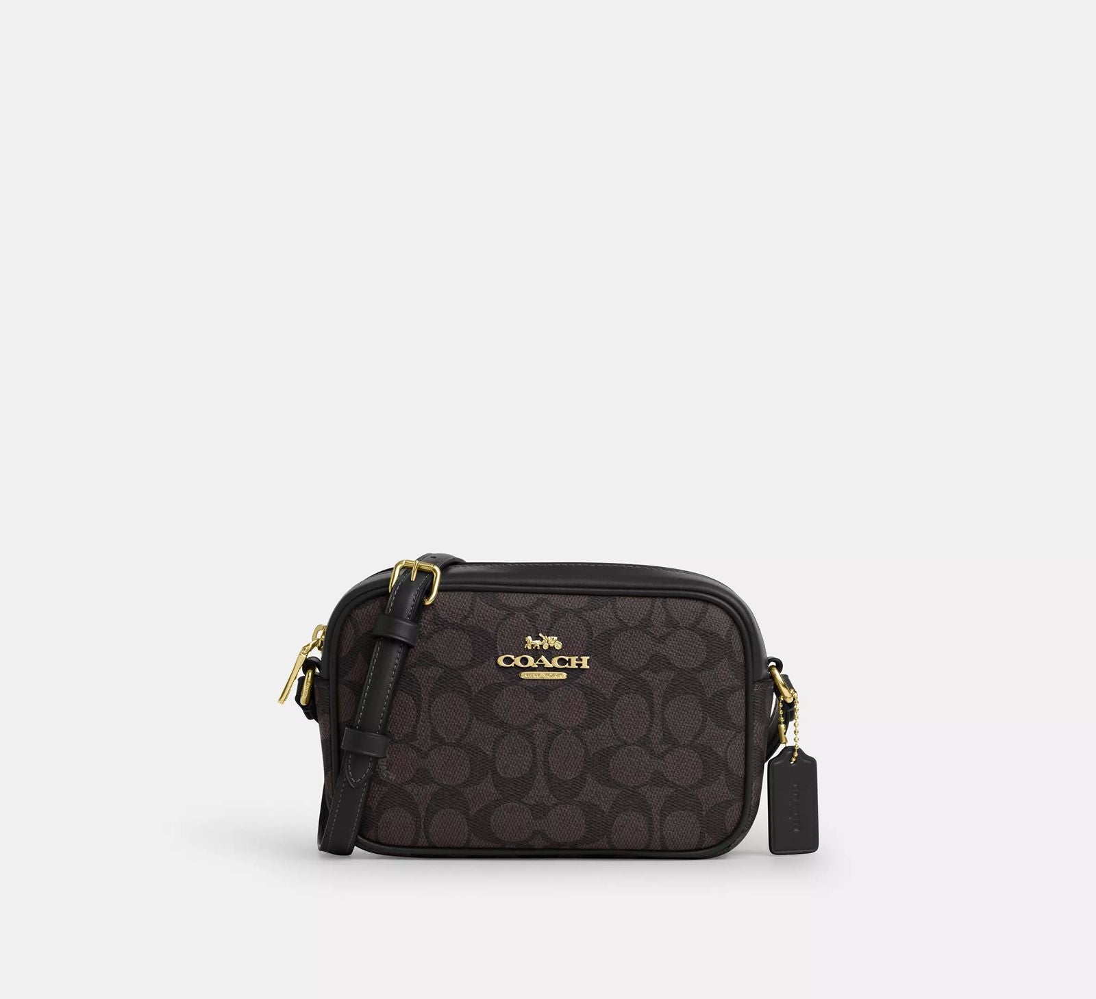 Cartera Coach Jamie Grande monograma cafe
