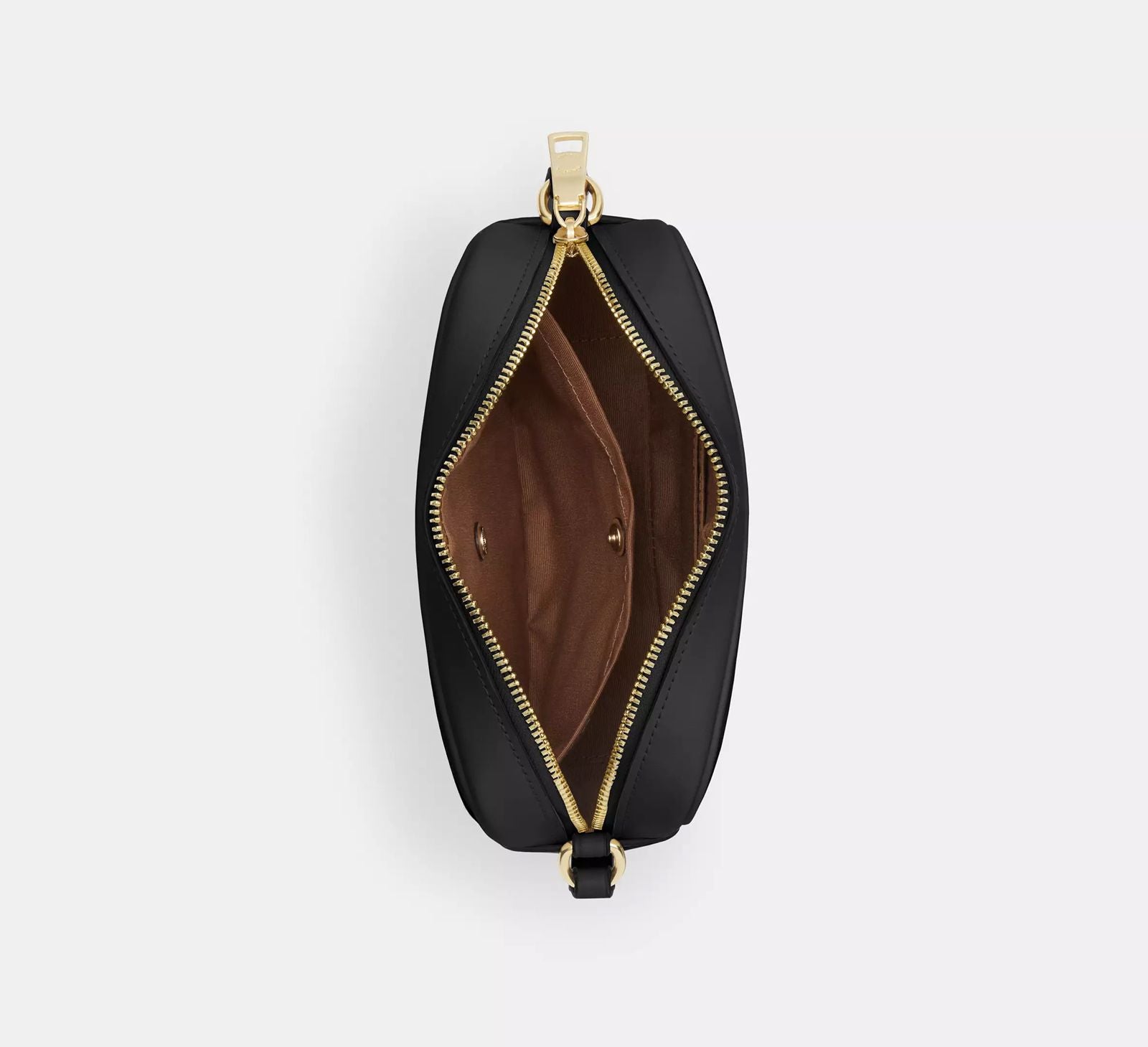 Cartera Coach Jamie Grande monograma cafe