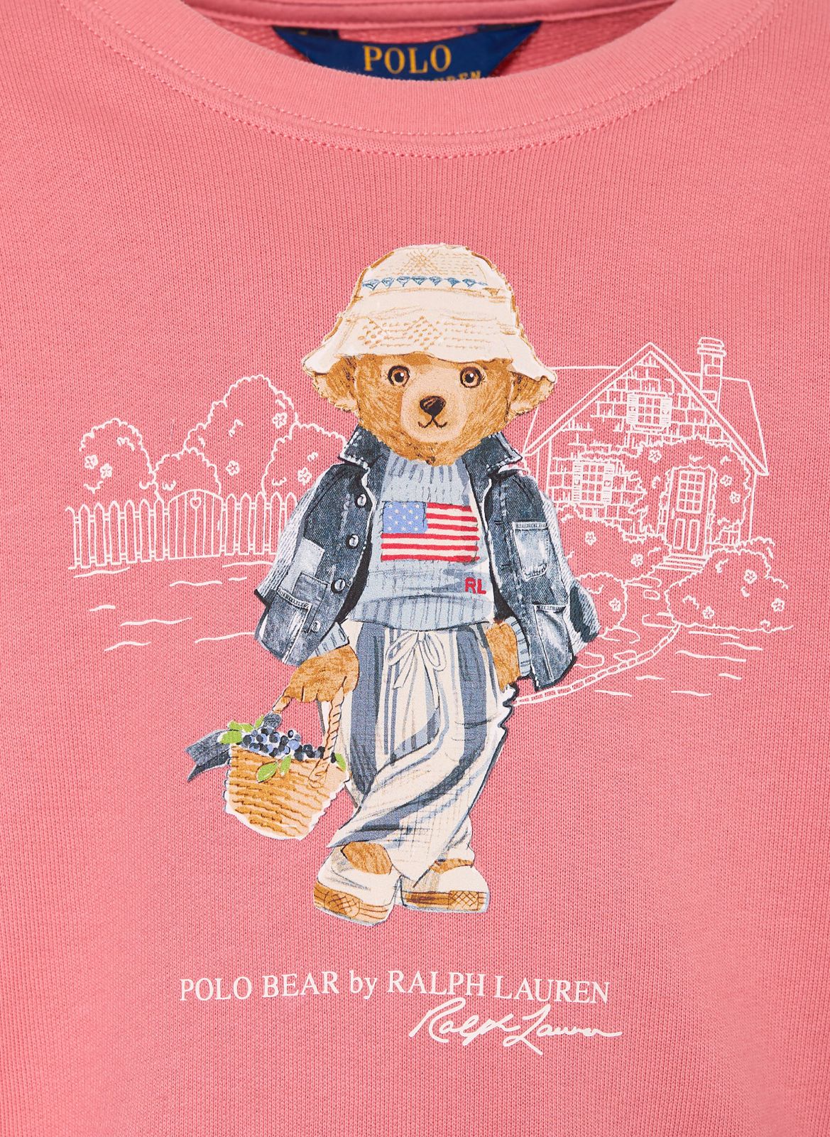 Polera Polo Ralph Lauren Polo Bear rosada