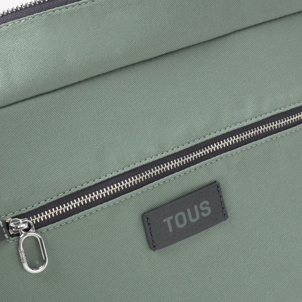 Cartera Tous Capazo mediano de piel grande tous buckles unica gris