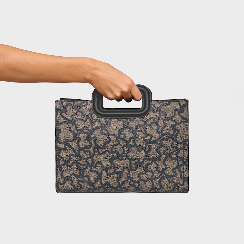 Cartera Tous Bandolera monograma cafe azul