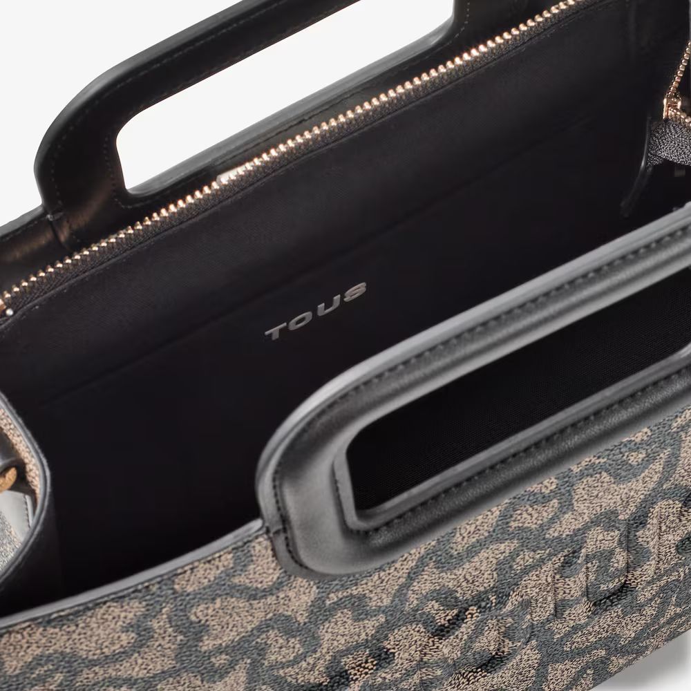 Cartera Tous Bandolera monograma cafe azul