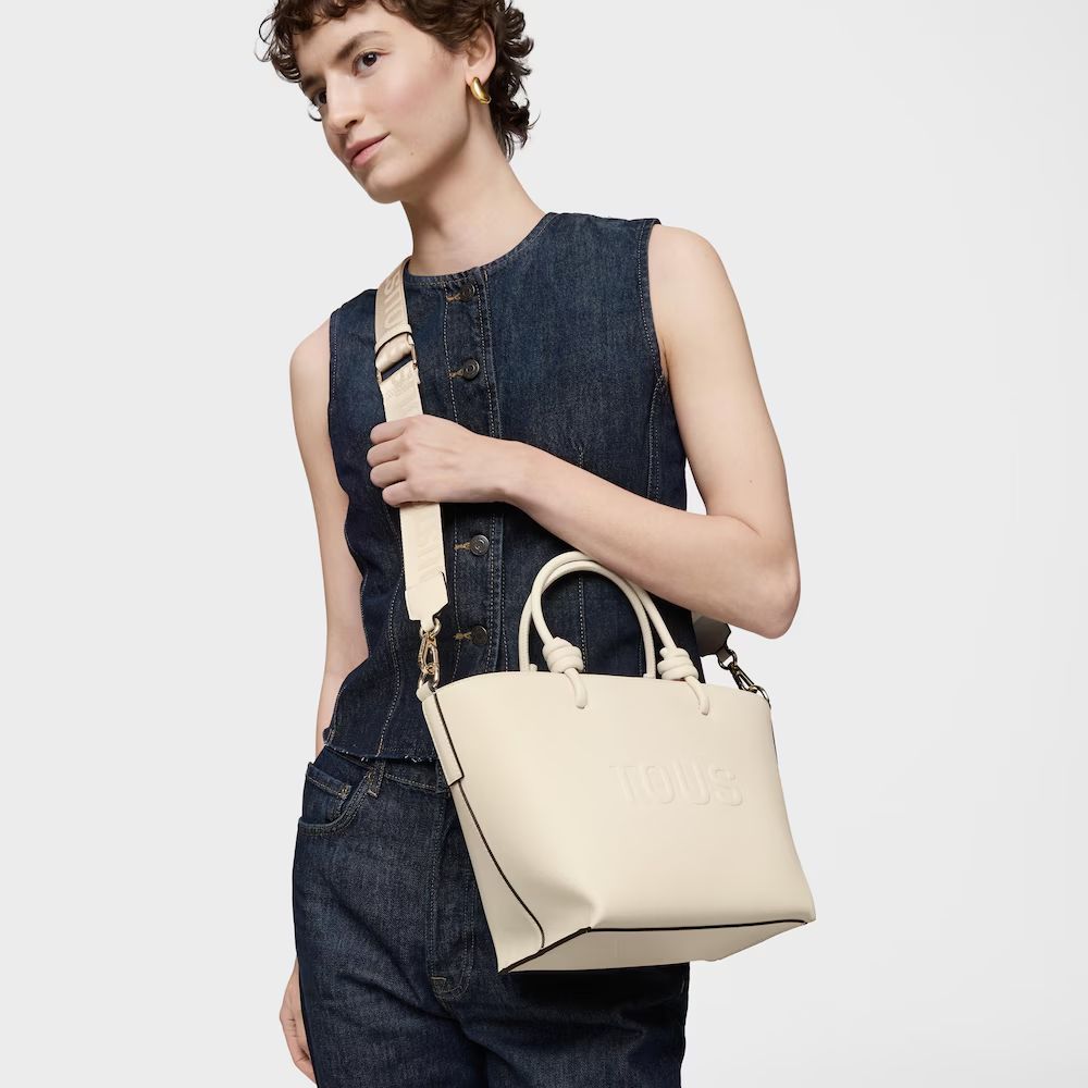 Cartera Tous Capazo pequeño la rue new blanco