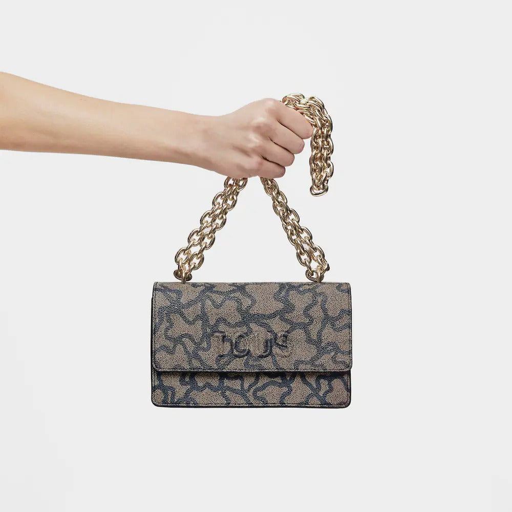 Cartera Tous Bandolera pequeña solapa Kaos Icon negra
