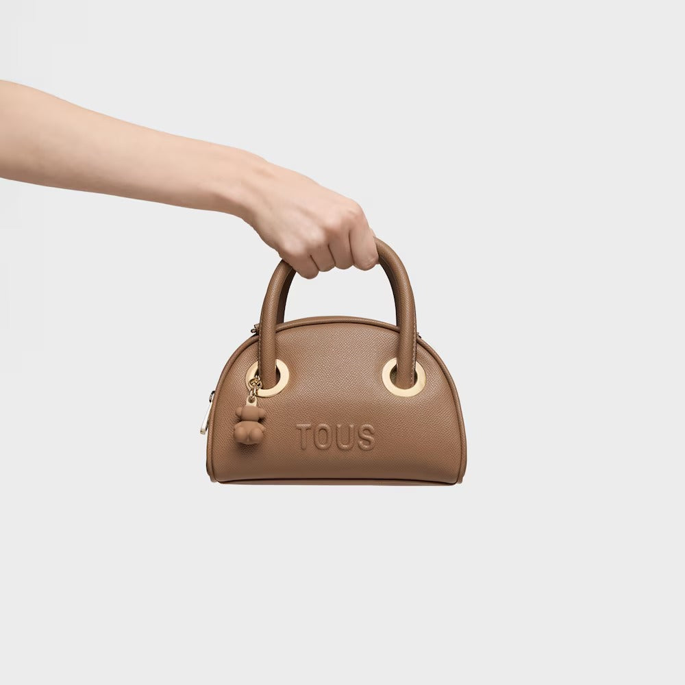 Cartera Tous Bowling pequeño tierra
