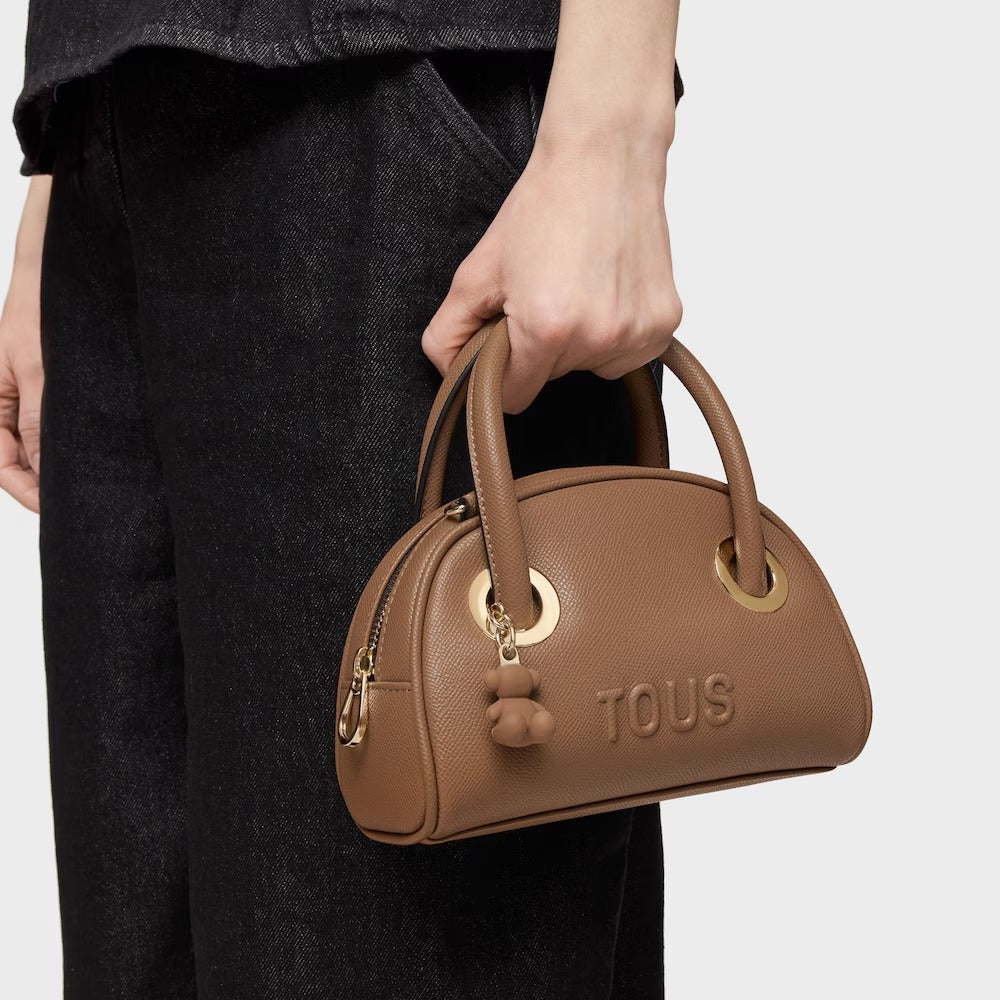 Cartera Tous Bowling pequeño tierra