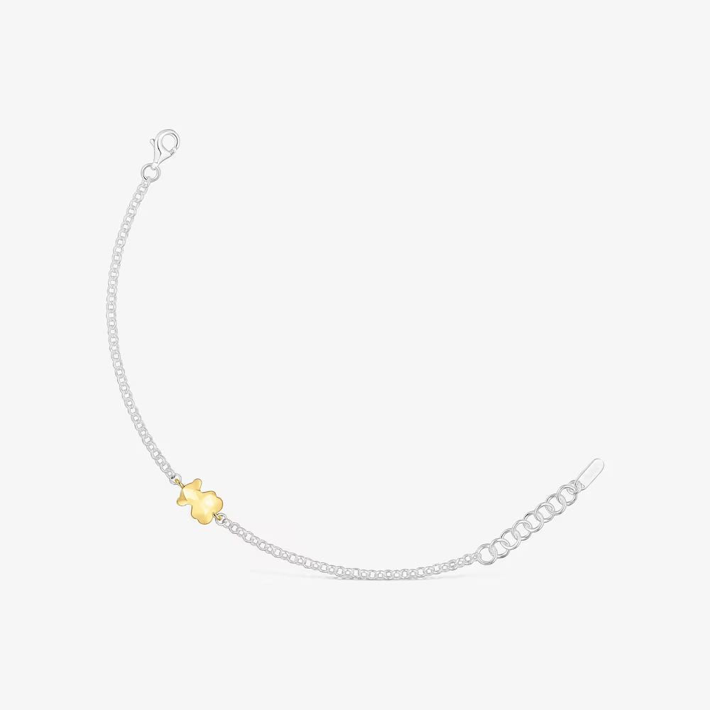 Pulsera Tous cadena oso bicolor