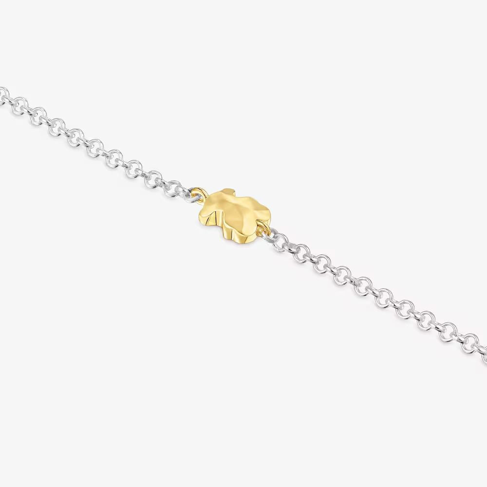 Pulsera Tous cadena oso bicolor