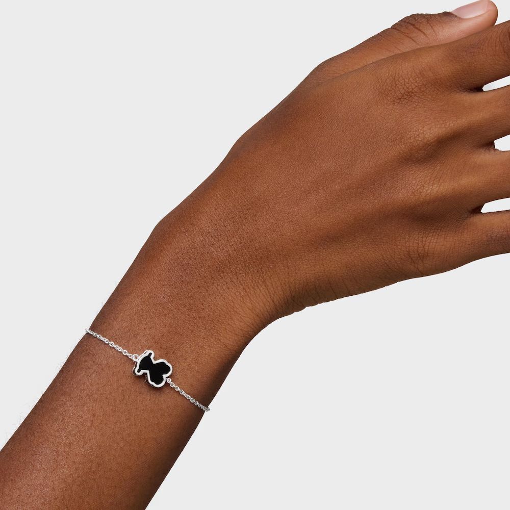 Pulsera Tous de plata Galaxy negro