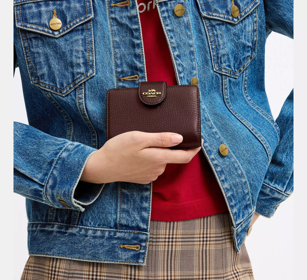 Billetera Coach Mediana Cafe