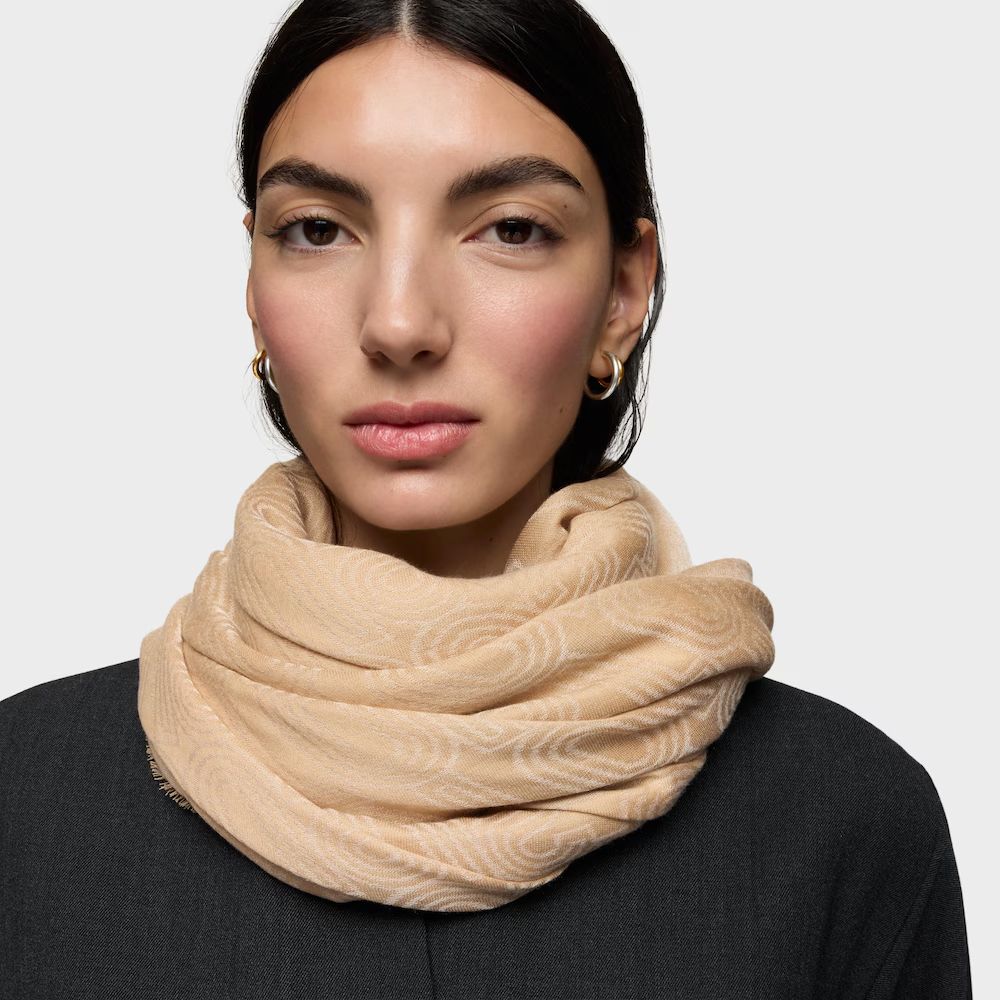 Pañuelo Tous Silhouette Jacquard Beige Tous