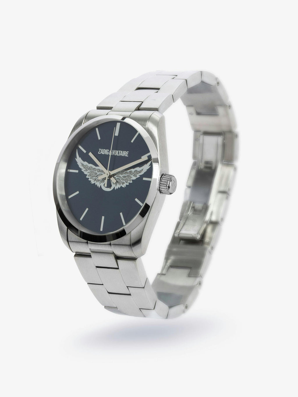 Reloj Zadig et Voltaire Plateado Fondo Azul Zadig Et Voltaire