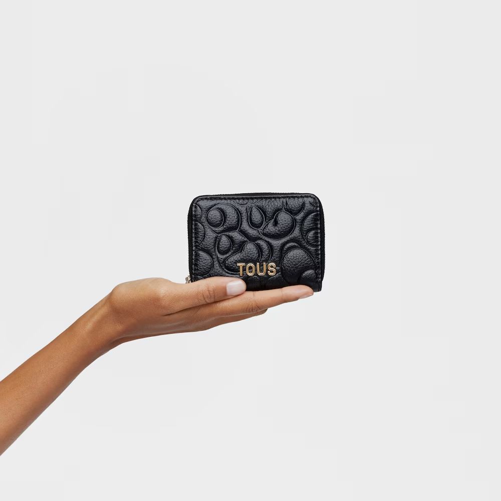 Monedero Tous Grieta Cuero negro Coach