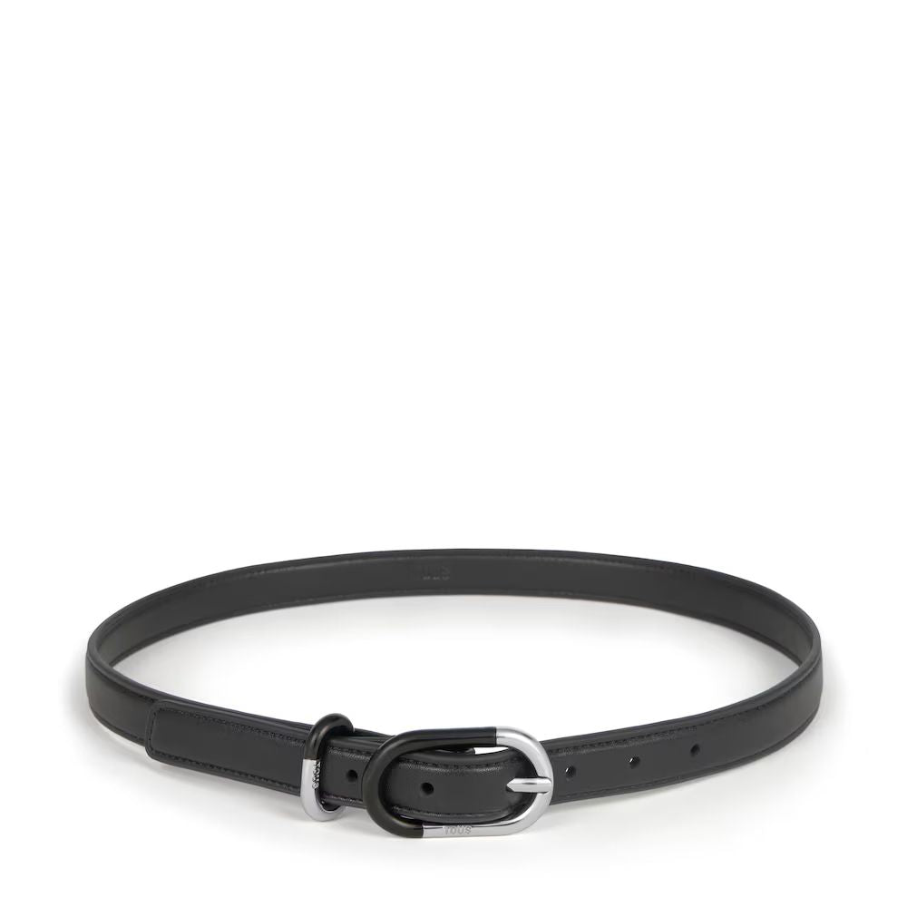 Cinturon Tous Piel reciclada negro Tous