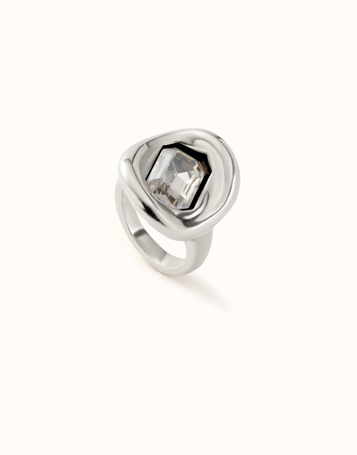 Anillo Uno de 50 Ser Valinte cristal blanco UNOde50