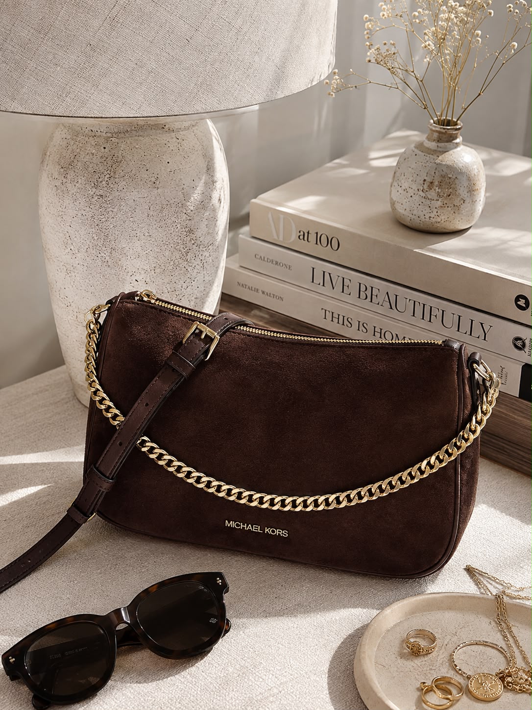 Cartera Michael Kors Carmela Cafe moro Michael Kors