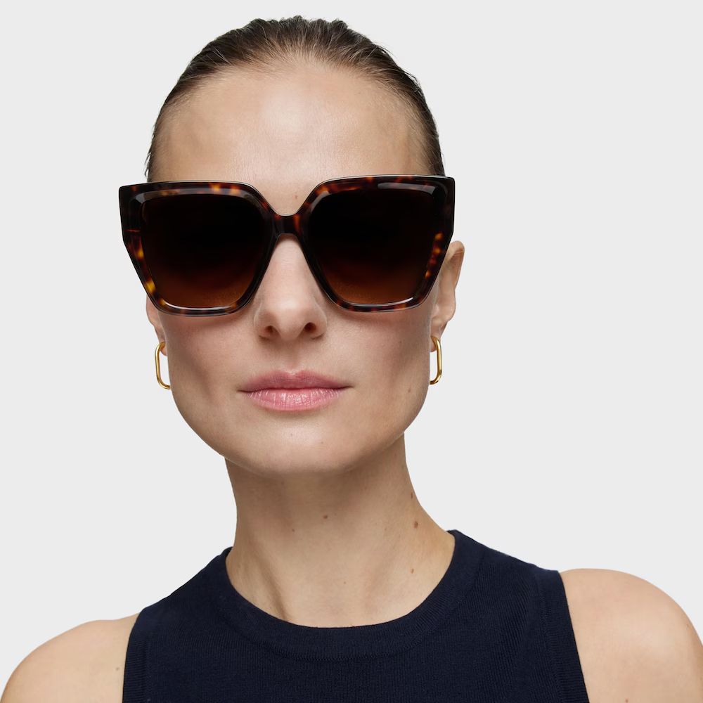 Lentes Tous De Sol Havana  Square Icon Print Tous