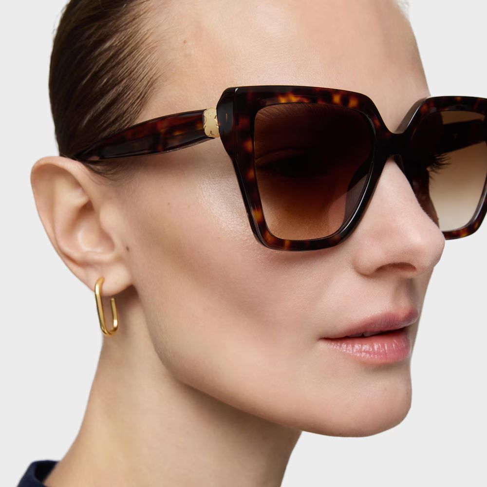 Lentes Tous De Sol Havana  Square Icon Print Tous