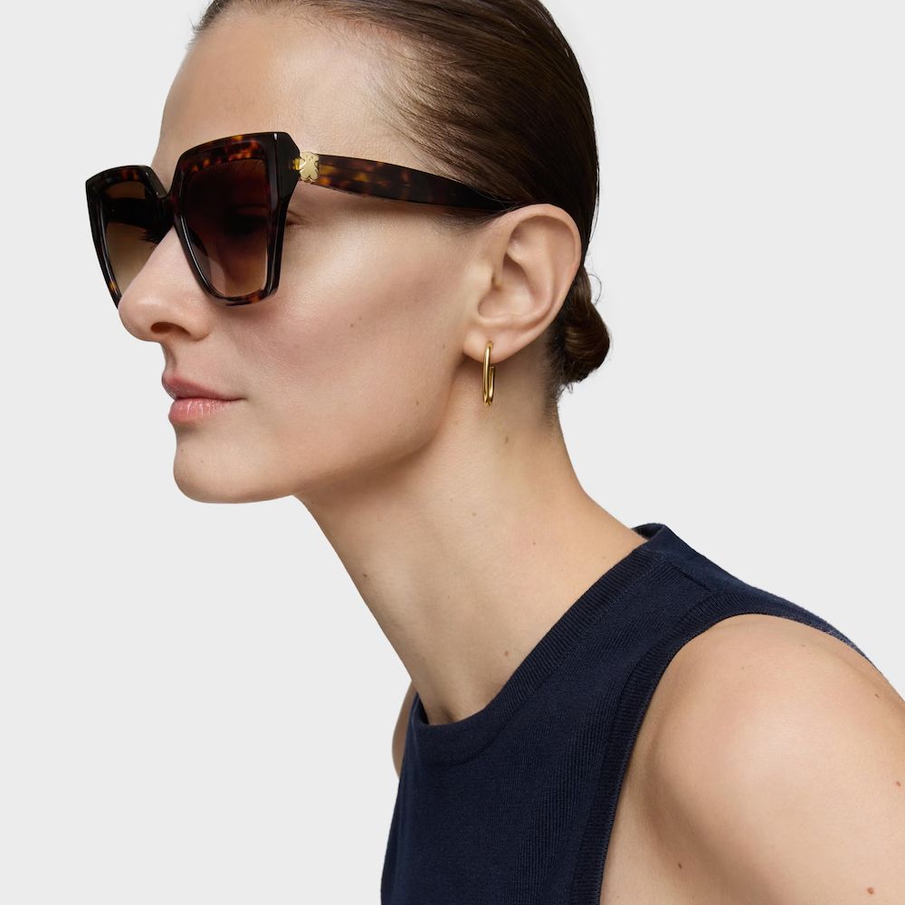 Lentes Tous De Sol Havana  Square Icon Print Tous