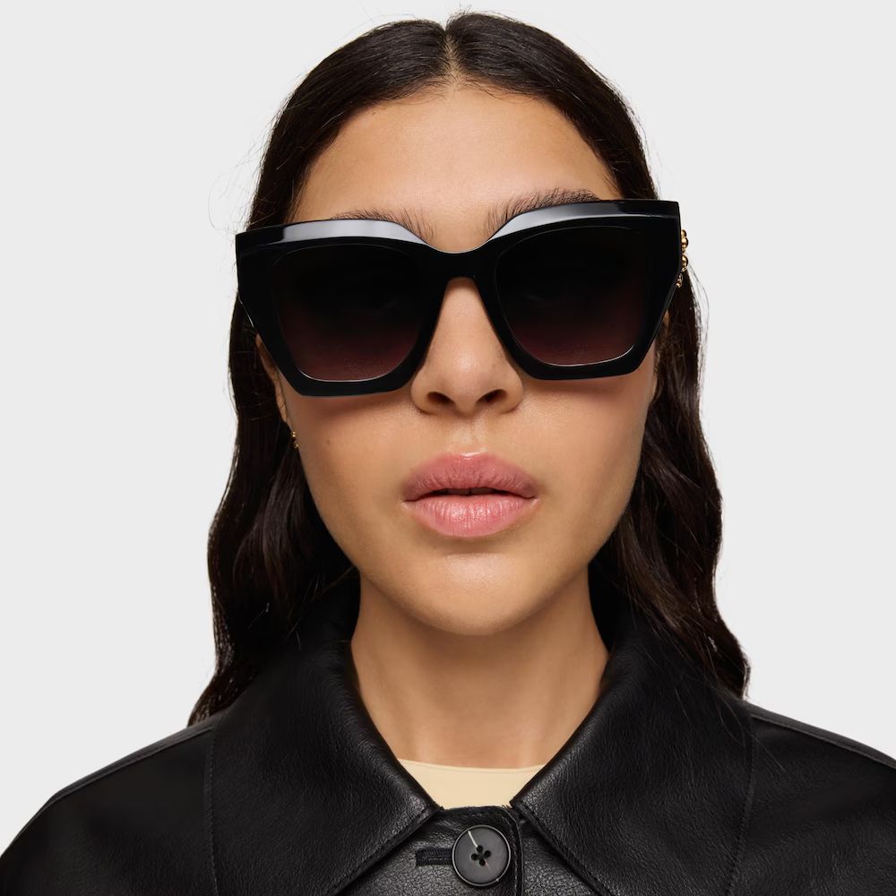 Lentes Tous De Sol Negras Daisy Con Flores Tous