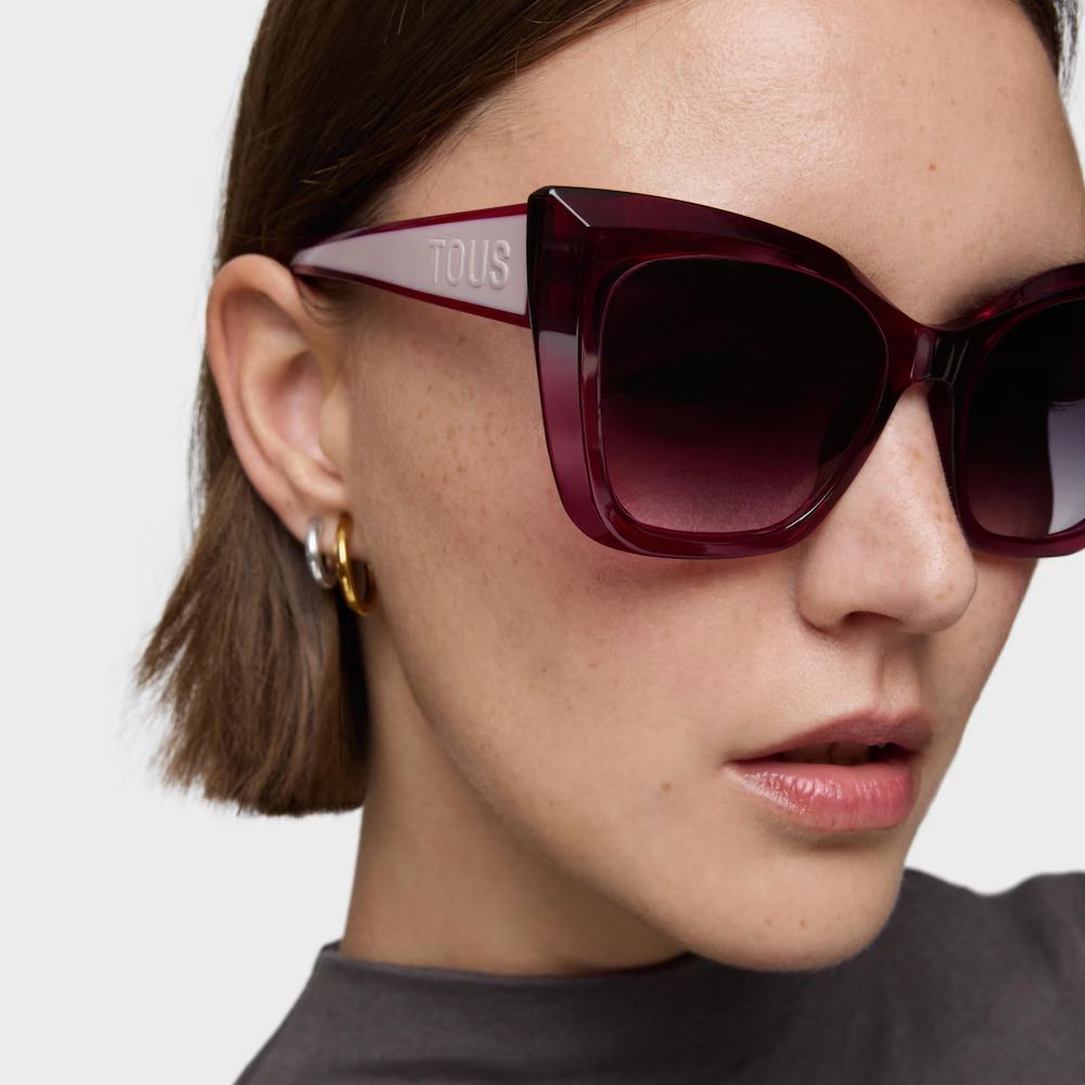 Lentes Tous de sol rosa Faceted Tous