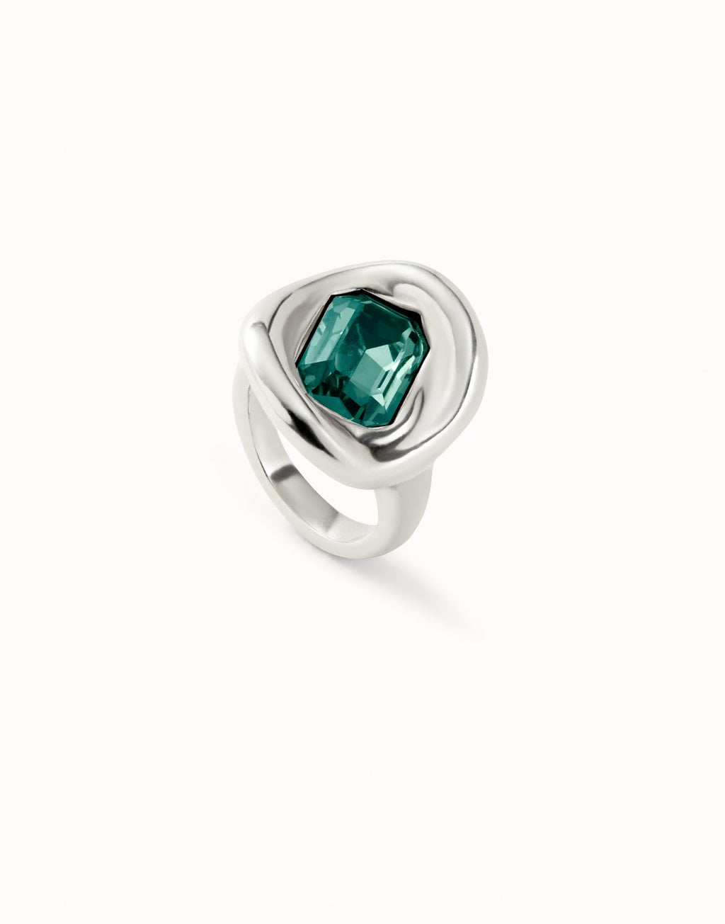 Anillo Uno de 50 Ser Valinte cristal verde UNOde50