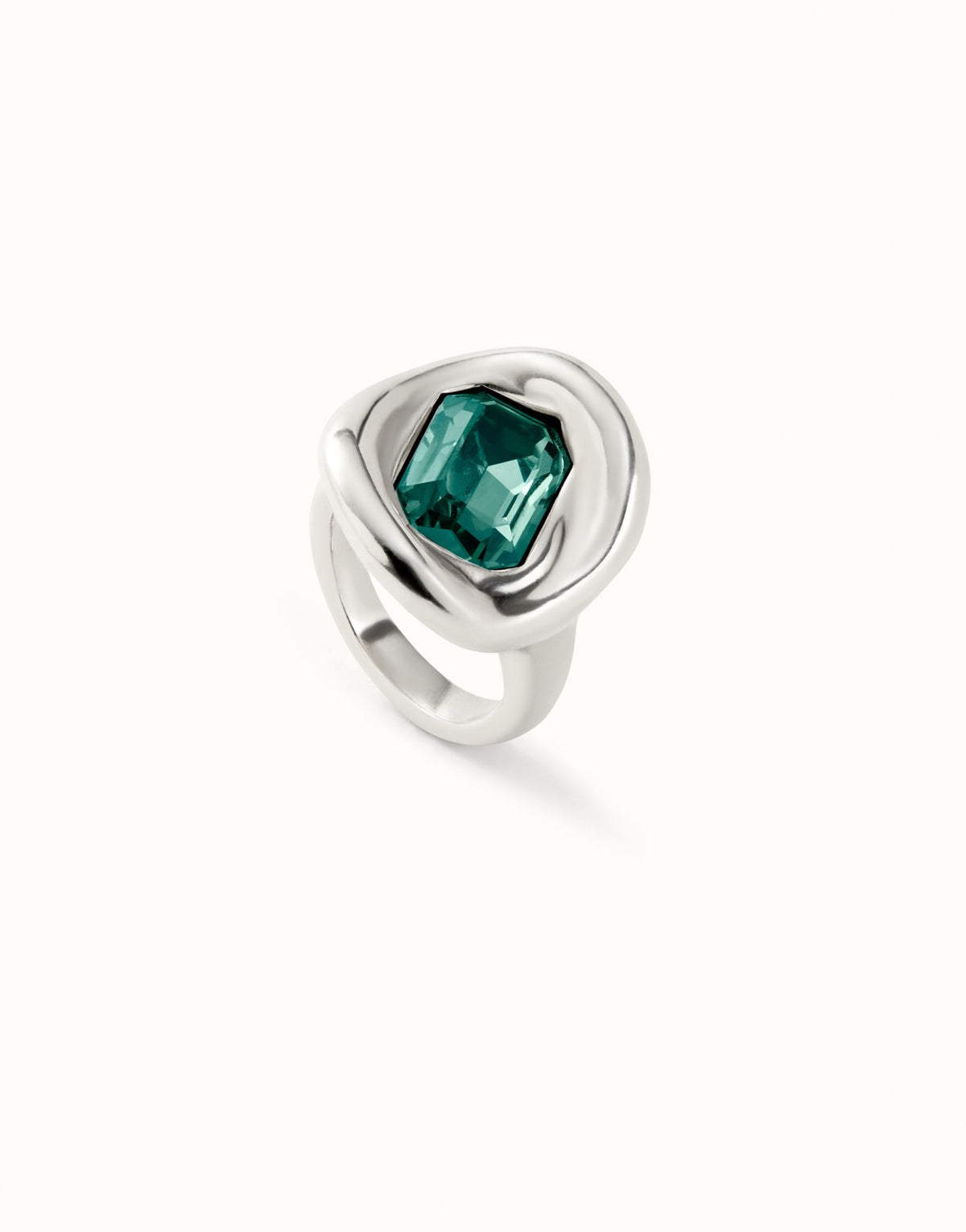 Anillo Uno de 50 Ser Valinte cristal verde UNOde50