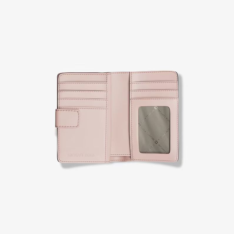 Billetera Michael Kors Bifold Monograma Rosado Michael Kors