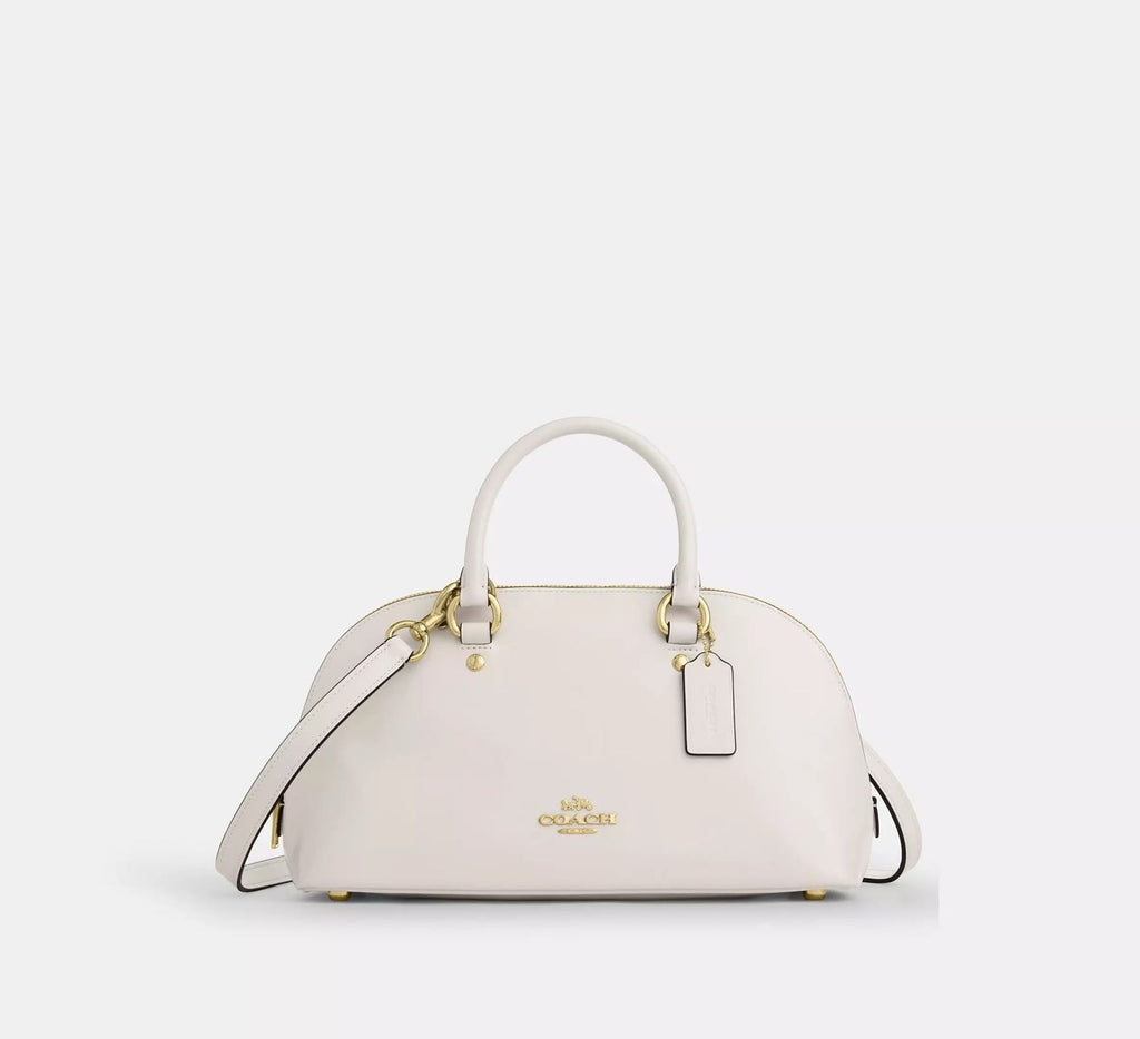 Cartera Coach Lara Cuero Cuero Blanco Coach