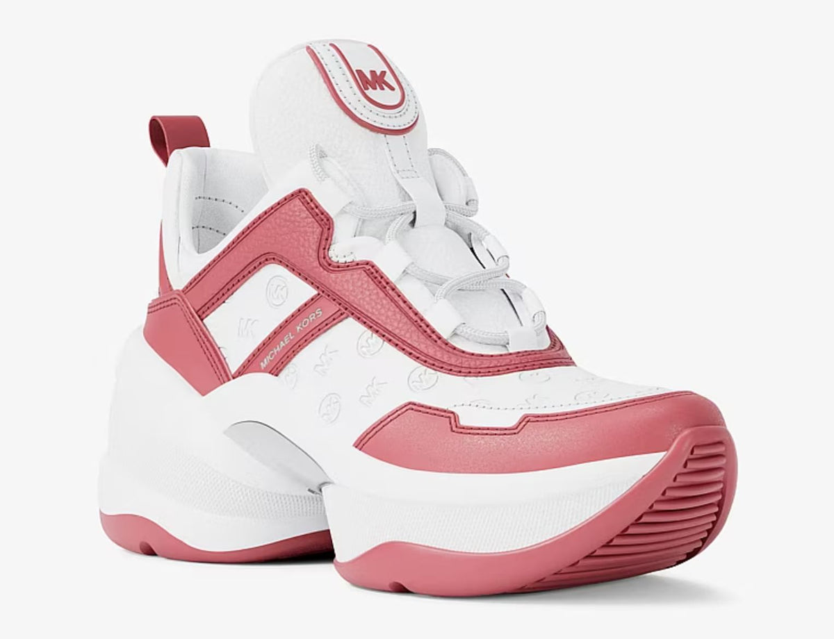 Zapatillas Michael Kors Olympia Detalles Blanco Fucsia Michael Kors