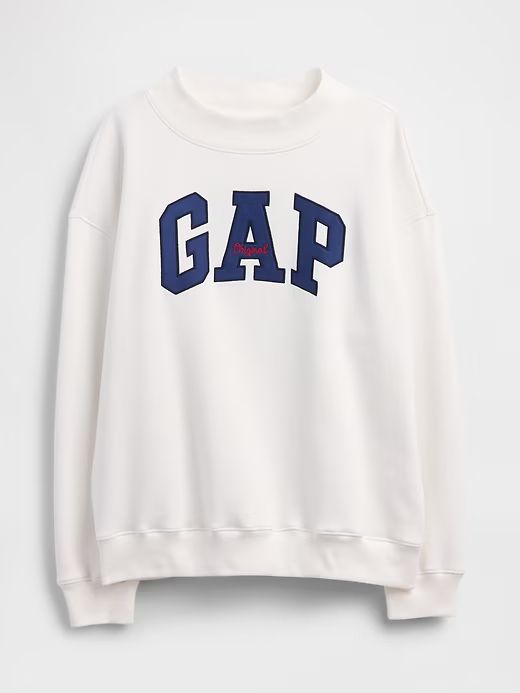 Poleron Gap Blanco Letras Azules Gap