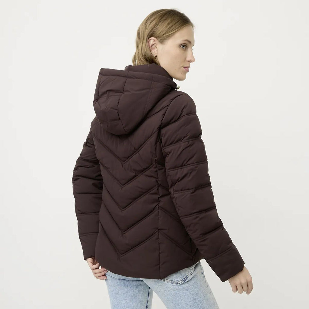Parka Michael Kors Resistente al agua cafe moro Michael Kors